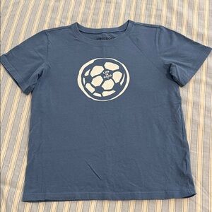 Life Is Good Kids blue Soccer Tee